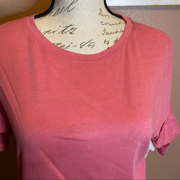 14th and union pink shirt with ruffled sleeves - Picture 3 of 8